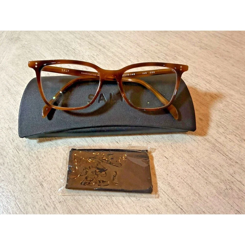 SALT Optics Kelly COG Cat Eye Eyeglasses Brown‎ Tortoise Japan 52-19 Woman Salt.